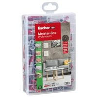 fischer Universald�bel-Sortiment �Meister-Box Wohnraum� 132 St�ck