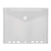 Foldersys 10er-Pack Sichttasche A5 mit Abheftrand transparent