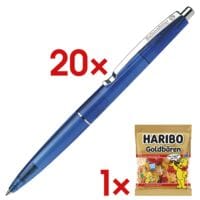 20x Schneider K20 Icy Colours 1320 Kugelschreiber dokumentenecht inkl. Fruchtgummi »Goldbären«