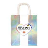 folia 7er-Pack Papier-Tragetaschen �Irideszenz� Gr��e M