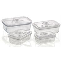 caso Vakuumbehlter-Set VacuBoxx E-Set eckig 4 Stck