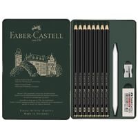 Faber-Castell 8x Graphitstifte mit Zubeh�r �Pitt Graphite Matt�