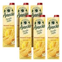 6er-Pack Fruchtsaft Sanfte Sfte Mandarine Orange 1 Liter