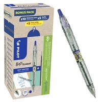 10x Pilot B2P „Bottle 2 Pen“ ECOBALL XB mit Nachfüllminen Kugelschreiber dokumentenecht