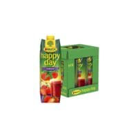 happy day 6er-Pack Fruchtsaftgetrnk Erdbeere 1 Liter