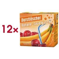 Durstlöscher 12er-Pack Erfrischungsgetränk »Durstlöscher Banane Sauerkirsche« 0,5 Liter
