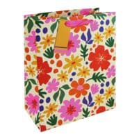 Clairefontaine 6er-Pack Geschenktasche Blumen 26,5x14x33cm