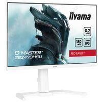 Iiyama G-Master GB2470HSU-W6 LED Monitor, 60,5 cm (23,8''), 16:9, Full HD, HDMI, DisplayPort, 4x USB, Kopfhrer-/Mikrofonkombinationsbuchse