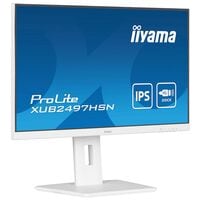 Iiyama PROLITE XUB2497HSN-W1 LED Monitor, 61,0 cm (24''), 16:9, Full HD, HDMI, DisplayPort In, DisplayPort Out, USB-Hub, USB-C Dockingstation, Kopfhrer-/Mikrofonkombinationsbuchse, Ethernet (LAN)