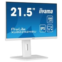 Iiyama ProLite XUB2292HSU-W6 LED Monitor, 54,6 cm (21,5''), 16:9, Full HD, HDMI, DisplayPort, 4x USB, Kopfhrer-/Mikrofonkombinationsbuchse