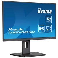 Iiyama PROLITE XUB2493HSU-B6 LED Monitor, 61,0 cm (24''), 16:9, Full HD, HDMI, DisplayPort, 2x USB, Kopfhrer-/Mikrofonkombinationsbuchse
