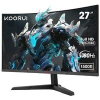 KOORUI 27E6CA VA Monitor, 68,6 cm (27''), 16:9, Full HD, 2x HDMI, DisplayPort, Audio Out KOORUI 27E6CA VA Monitor, 68,6 cm (27''), 16:9, Full HD, 2x HDMI, DisplayPort, Audio Out
