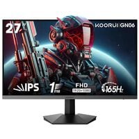 KOORUI GN06 IPS Monitor, 68,59 cm (27''), 16:9, Full HD, 2x HDMI, DisplayPort, Audio Out KOORUI GN06 IPS Monitor, 68,59 cm (27''), 16:9, Full HD, 2x HDMI, DisplayPort, Audio Out