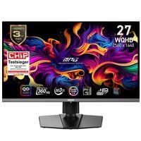 MSI MPG 271QRXDE OLED Monitor, 67,31 cm (26,5''), 16:9, WQHD, 2x HDMI, DisplayPort, USB Typ C, USB Typ B, 2x USB Typ A, Kopfhörer-/Mikrofonkombinationsbuchse