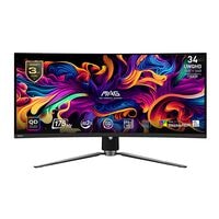 MSI MAG 341CQPDE OLED Monitor, 86,82 cm (34,2''), 21:9, UWQHD, 2x HDMI, DisplayPort, USB Typ C, 2x USB Typ A, USB Typ B, Kopfhrer-/Mikrofonkombinationsbuchse