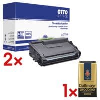 OTTO Office 2x Toner ersetzt Brother TN-3480 inkl. Kaffee gemahlen Prodomo 500 g