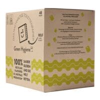 Green Hygiene Plastikfrei verpacktes Recycling-Toilettenpapier Rolf 2-lagig, naturbraun - 48 Rollen (1 Pack)