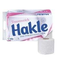 Hakle Toilettenpapier Traumweich 4-lagig, wei - 16 Rollen (1 Pack  16 Rollen)