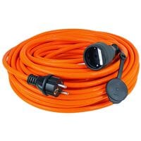 as-Schwabe Polyurethanschlauch Verlngerungskabel fr Baustellen 5.0 m IP44 orange