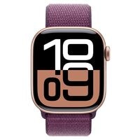Apple Watch Series 10 42 mm Aluminium (GPS) Sport Loop 64 GB pflaume / roségold