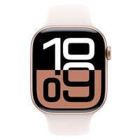 Apple Watch Series 10 46 mm Aluminium (GPS) Sportarmband M/L 64 GB blassrosa / rosgold