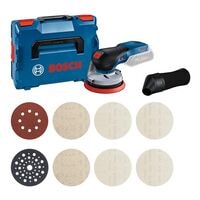 BOSCH Akku-Exzenterschleifer-Set GEX 18V-125 + M480