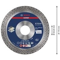 BOSCH Diamant-Trennscheibe EXPERT HardCeramic 11.5 cm