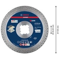 BOSCH Diamant-Trennscheibe EXPERT HardCeramic X-LOCK 12.5 cm