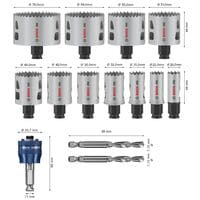 BOSCH Lochsgen-Set PRO Multi Material PC Plus 14-teilig