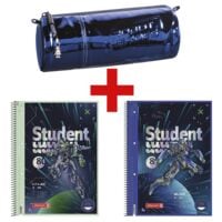 Brunnen 3-tlg. Schul-Set Robot Heroes - Schlampermppchen + 2 Colleblcke