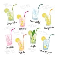 Papstar Servietten mit Motiv Cocktail 3-lagig 20 Stck