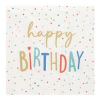 Papstar Servietten mit Motiv Happy Birthday 3-lagig 20 Stck