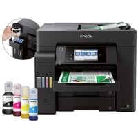 Epson EcoTank ET-5855 Multifunktionsdrucker A4 Farb-Tintenstrahldrucker mit LAN und WLAN