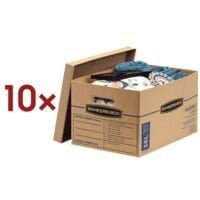 Bankers Box System 10 Stück Umzugskartons »SmoothMove Umzugsbox« 33,5/47/27 cm