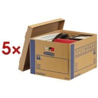Bankers Box System 5 Stück Umzugskartons »SmoothMove Prime« 39/46,4/29,4 cm