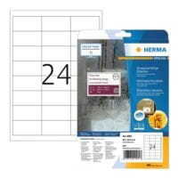Herma Wetterfeste Folienetiketten permanent wei 66x210 mm 240 Stck