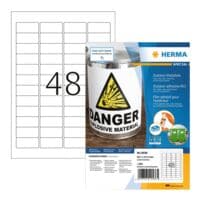 Herma Wetterfeste Outdoor-Folienetiketten permanent wei 45,7x21,2 mm 1920 Stck