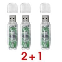 2+1 Aktion: USB-Stick 32 GB Intenso RainbowLine USB 2.0