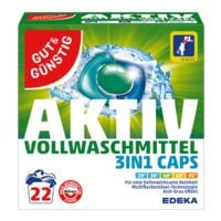 Gut und Gnstig Vollwaschmittel 3in1 Caps Aktiv 22 WL