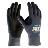 ATG Schnittschutzhandschuhe MaxiCut Ultra Gre M UHMWPE-Glasfaser-Nylon mit Nitril-Mikroschaum-Beschichtung grau / schwarz