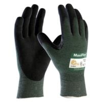 ATG Schnittschutzhandschuhe 34-8743 MaxiFlex Cut Gre XL Spezial-Nylongewebe mit Nitril-Mikroschaum-Beschichtung grn / schwarz