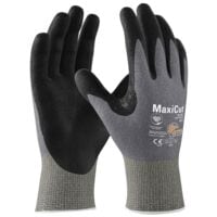 ATG Schnittschutzhandschuhe 44-4745D MaxiCut Ultra Gre XL UHMWPE-Nylon-Polyester mit Nitril-Butadienkautschuk-Beschichtung grau / schwarz
