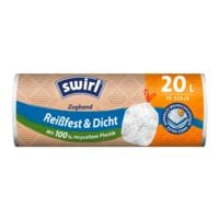 Swirl Mllbeutel aus Recyclingmaterial mit Zugband 20 L wei 15 Stck