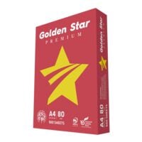 Kopierpapier A4 Gold Star Premium - 500 Blatt gesamt, 80 g/m² Kopierpapier A4 Gold Star Premium - 500 Blatt gesamt, 80 g/m²