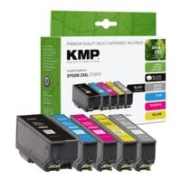 KMP 5er-Pack Tintenpatrone ersetzt Epson »T3357« 33 XL schwarz, fotoschwarz, cyan, magenta, gelb