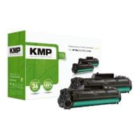 KMP 2er-Pack Toner ersetzt HP »CE278AD« 78A schwarz
