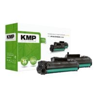 KMP 2er-Pack Toner ersetzt HP CF283AD 83A schwarz
