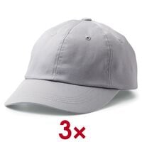 cricut 3er-Set Baseball-Cap-Rohling grau fr Transferpressen