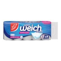 Gut & Gnstig Toilettenpapier klassik 3-lagig, wei - 10 Rollen (1 Pack  10 Rollen)