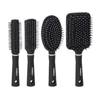 relaxdays 4er-Set Haarbrste